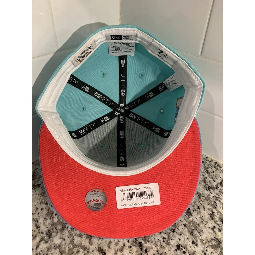Texas Rangers New Era 59FIFTY 40th Anniversary Iced Metallic Fitted Hat 7 1/8
